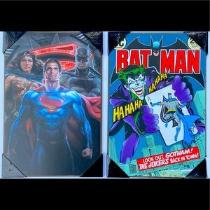 DC Comics Wall Art: Batman vs Superman & BM Joker